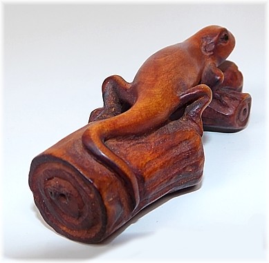 ящерица, японская нэцке