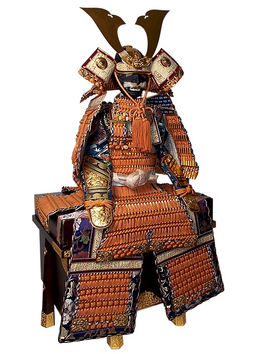 Доспехи японского воина-всадника конца эпохи Муромачи, интерьерная копия, Япония