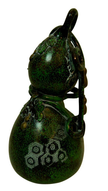 японская бронзовая ваза в виде тыквы-горлянки, 1920-е гг.