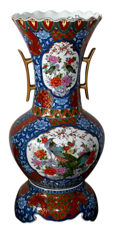 фарфоровая напольная ваза Арита, 1880-е гг., Япония.