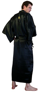 мужское кимоно САМУРАЙ из шелка, сделано в Японии