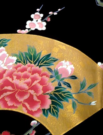 японское кимоно: деталь рисунка ткани