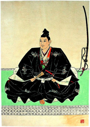 даймё Ukita Naoie из княжества Бизен