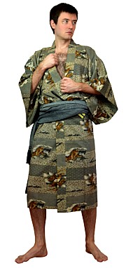 японская традционная одежда:  кимоно мужское, антик