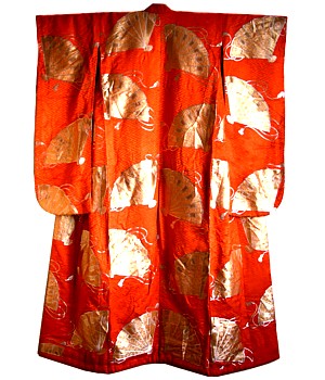японское сваденбое кимоно-учикакэ, винтаж