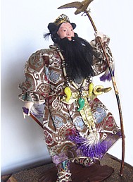 Император Дзимму, японскаантикварная кукла, 1910-е гг.