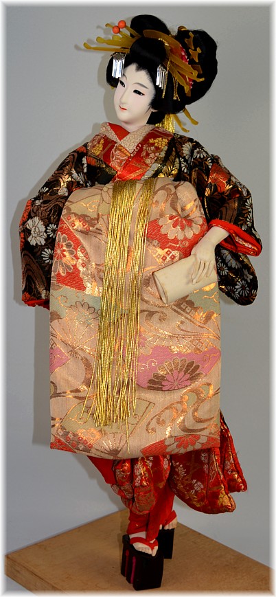 японская интерьерная старинная кукла ОЙРАН, 1920-е гг.