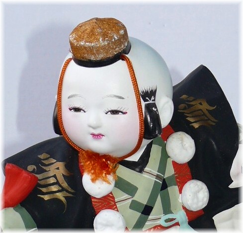 японская антикварная статуэтка из керамики, 1950-е гг