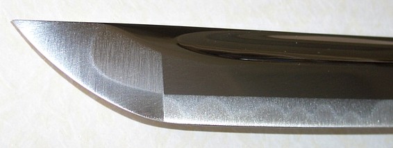 Самурайский меч катана, деталь: киссаки